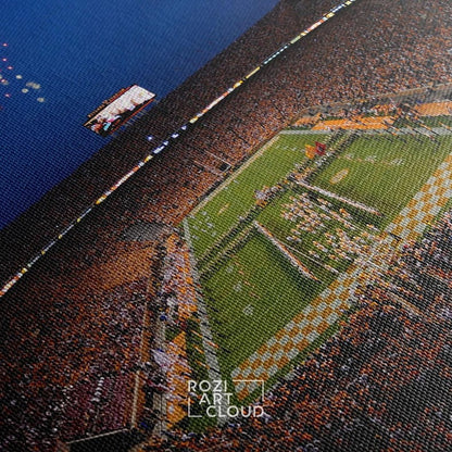 Tennessee vols wall art framed canvas print, university of tennessee neyland stadium poster