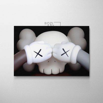Hypebeast art print wall art poster, black and white wall art, figure canvas print, modern wall hangings, man cave decor
