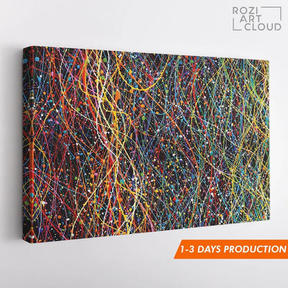 Minimalist abstract wall art, extra large modern art, street art framed canvas poster print for living room, bedroom, office, home decor