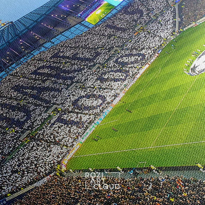 Tottenham hotspur stadium art print, sport canvas wall art decor, poster decor for home & office decoration, framed and ready to hang.