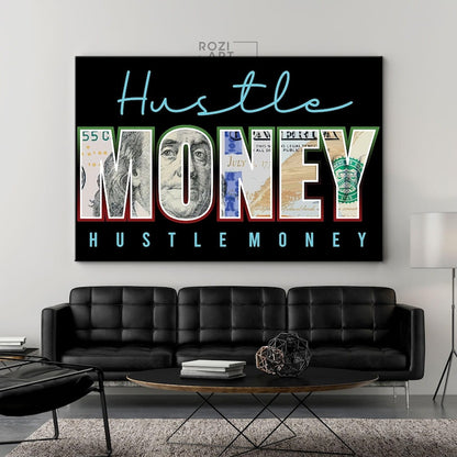 Motivational wall decor, luxury bedroom interior decor, modern wall art for living room, money wall art, illustration art prints