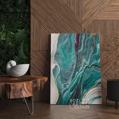 Abstract minimalist wall art, framed canvas print, modern extra large poster print home decor,