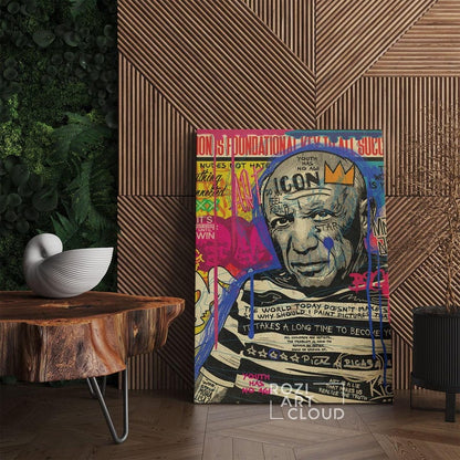 Pablo picasso pop art, modern street graffiti print, trendy pop art culture, modern wall art decor, living room hangings, bedroom posters