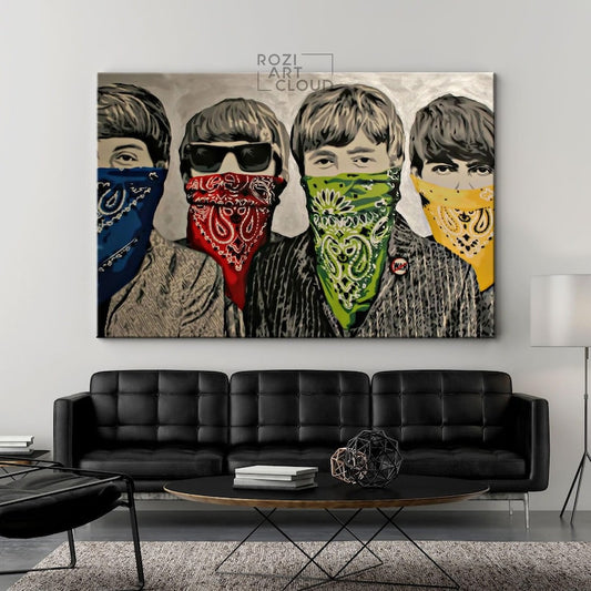 Banksy wall art print, graffiti canvas art, best friend gift, home decor modern art, street art prints, high quality artwork
