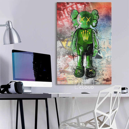 Hypebeast kaw wall art canvas poster print modern trendy pop culture man cave decor