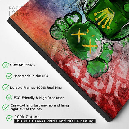 Hypebeast kaw wall art canvas poster print modern trendy pop culture man cave decor