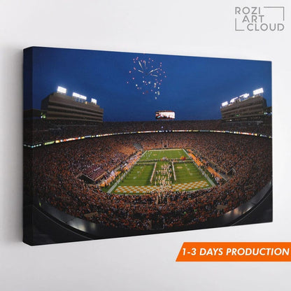 Tennessee vols wall art framed canvas print, university of tennessee neyland stadium poster